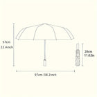 Paraguas Plegable Resistente Al Viento - Mod. 409