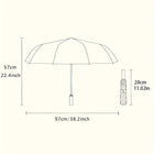 Paraguas Plegable Resistente Al Viento - Mod. 146