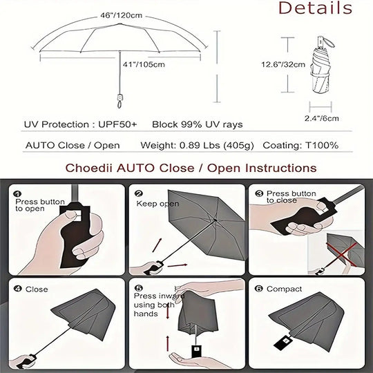 Automático Paraguas Plegable - Mod. 33