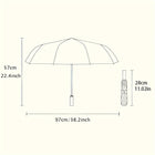 Paraguas Plegable Resistente Al Viento - Mod. 218