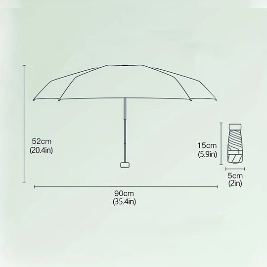 Paraguas Transparente Mujer Plegable - Mod. 17
