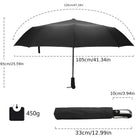 Paraguas Plegable Resistente Al Viento - Mod. 126
