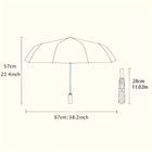 Paraguas Plegable Resistente Al Viento - Mod. 195
