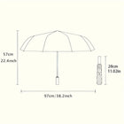 Paraguas Plegable Resistente Al Viento - Mod. 37