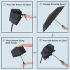 Paraguas Plegable Resistente Al Viento - Mod. 43
