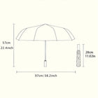 Paraguas Plegable Resistente Al Viento - Mod. 12