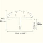Paraguas Plegable Resistente Al Viento - Mod. 36