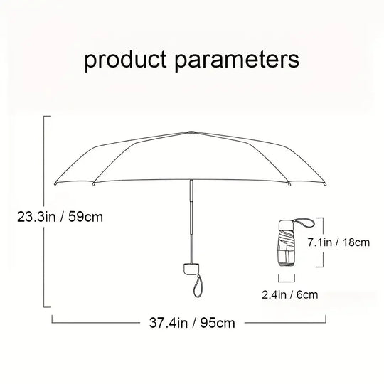 Paraguas Plegable Resistente Al Viento - Mod. 99